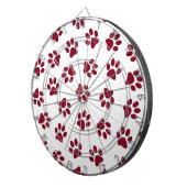 Patroon van poten, hondenpoten, Bourgondische pote Dartbord (Voorkant Rechts)