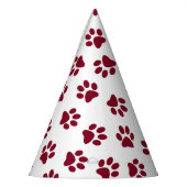 Patroon van poten, hondenpoten, Bourgondische pote Feesthoedjes (Links)