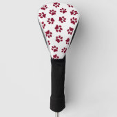Patroon van poten, hondenpoten, Bourgondische pote Golfheadcover (Voorkant)