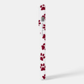 Patroon van poten, hondenpoten, Bourgondische pote iPhone Hoesje (Linkerkant)