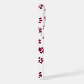 Patroon van poten, hondenpoten, Bourgondische pote iPhone Hoesje (Rechterkant)