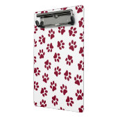 Patroon van poten, hondenpoten, Bourgondische pote Mini Klembord (Angled2)