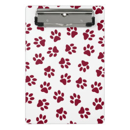 Patroon van poten, hondenpoten, Bourgondische pote Mini Klembord