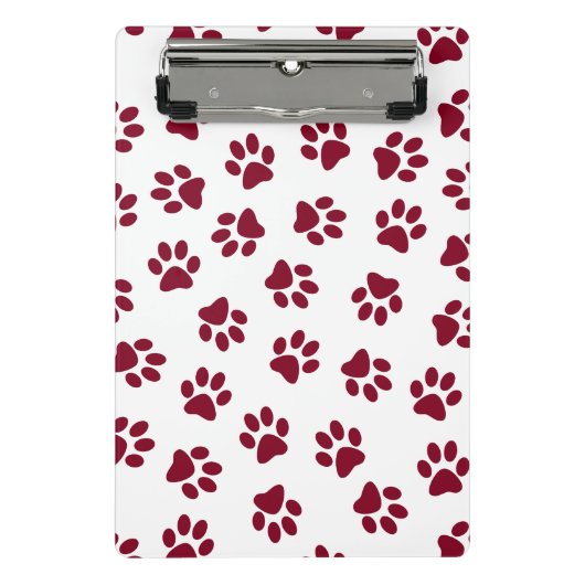 Patroon van poten, hondenpoten, Bourgondische pote Mini Klembord (Voorkant)