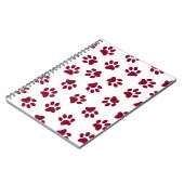 Patroon van poten, hondenpoten, Bourgondische pote Notitieboek (Linkerzijde)