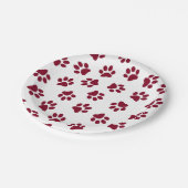 Patroon van poten, hondenpoten, Bourgondische pote Papieren Bordje (Gekanteld)