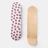 Patroon van poten, hondenpoten, Bourgondische pote Persoonlijk Skateboard (Voorkant)