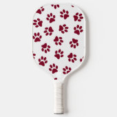 Patroon van poten, hondenpoten, Bourgondische pote Pickleball Paddle (Voorkant)