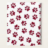 Patroon van poten, hondenpoten, Bourgondische pote Planner (Achterkant)