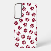 Patroon van poten, hondenpoten, Bourgondische pote Samsung Galaxy Hoesje (Achterkant)