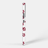 Patroon van poten, hondenpoten, Bourgondische pote Samsung Galaxy Hoesje (Rechterkant)