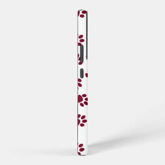 Patroon van poten, hondenpoten, Bourgondische pote Samsung Galaxy Hoesje (Rechterkant)