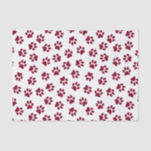 Patroon van poten, hondenpoten, Bourgondische pote Tissuepapier (Voorkant)