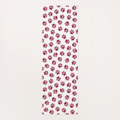 Patroon van poten, hondenpoten, Bourgondische pote Yogamat (Achterkant)