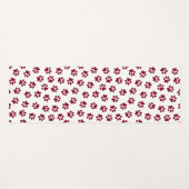 Patroon van poten, hondenpoten, Bourgondische pote Yogamat (Voorkant (horizontaal))