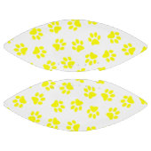 Patroon van poten, hondenpoten, gele poten american football (Panelen)