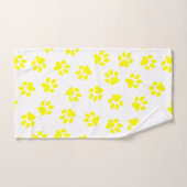 Patroon van poten, hondenpoten, gele poten bad handdoek (Handdoek)