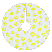 Patroon van poten, hondenpoten, gele poten