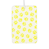 Patroon van poten, hondenpoten, gele poten luchtverfrisser (Voorkant)