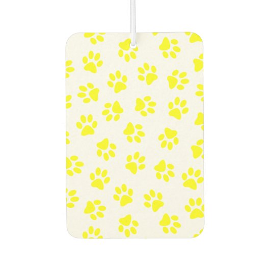 Patroon van poten, hondenpoten, gele poten luchtverfrisser (Voorkant)