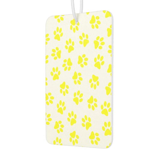 Patroon van poten, hondenpoten, gele poten luchtverfrisser (Links)
