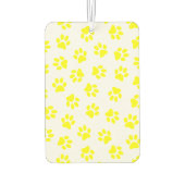 Patroon van poten, hondenpoten, gele poten luchtverfrisser (Achterkant)