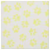 Patroon van poten, hondenpoten, gele poten stof (Swatch)