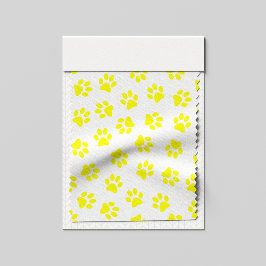 Patroon van poten, hondenpoten, gele poten stof