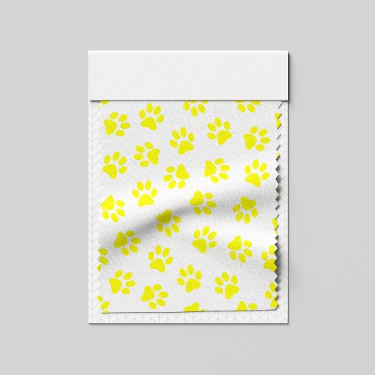 Patroon van poten, hondenpoten, gele poten stof