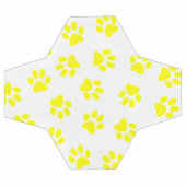 Patroon van poten, hondenpoten, gele poten voetbal (Enkel)