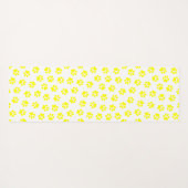 Patroon van poten, hondenpoten, gele poten yogamat (Achterkant (horizontaal))