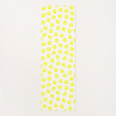 Patroon van poten, hondenpoten, gele poten yogamat (Voorkant)