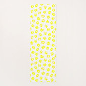 Patroon van poten, hondenpoten, gele poten yogamat (Achterkant)