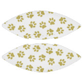 Patroon van poten, hondenpoten, gouden poten american football (Panelen)