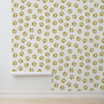 Patroon van poten, hondenpoten, gouden poten