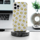 Patroon van poten, hondenpoten, gouden poten Case-Mate iPhone case