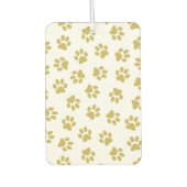 Patroon van poten, hondenpoten, gouden poten luchtverfrisser (Voorkant)