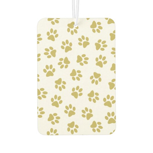 Patroon van poten, hondenpoten, gouden poten luchtverfrisser (Achterkant)