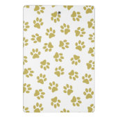 Patroon van poten, hondenpoten, gouden poten mini klembord (Achterkant)