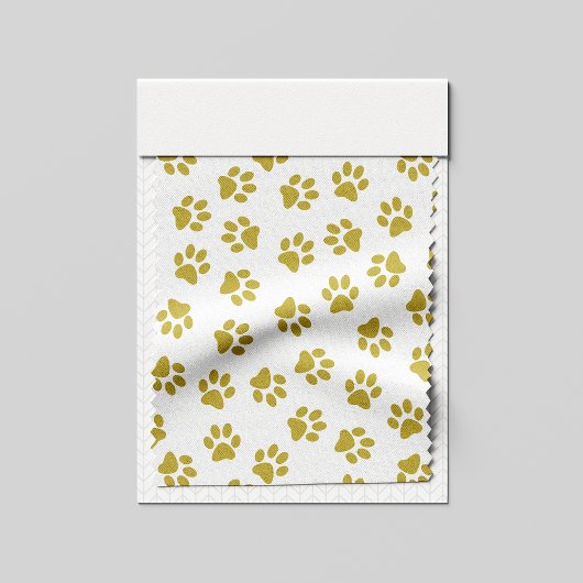 Patroon van poten, hondenpoten, gouden poten stof