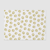 Patroon van poten, hondenpoten, gouden poten tissuepapier (Voorkant)