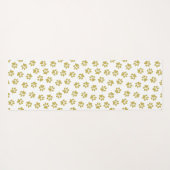 Patroon van poten, hondenpoten, gouden poten yogamat (Achterkant (horizontaal))