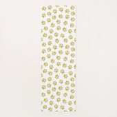 Patroon van poten, hondenpoten, gouden poten yogamat (Achterkant)