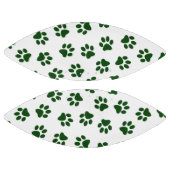 Patroon van poten, hondenpoten, groene poten american football (Panelen)