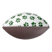 Patroon van poten, hondenpoten, groene poten american football (Gedraaid 90)