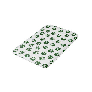 Patroon van poten, hondenpoten, groene poten badmat