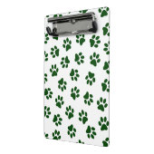 Patroon van poten, hondenpoten, groene poten mini klembord (Angled2)