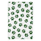 Patroon van poten, hondenpoten, groene poten mini klembord (Achterkant)