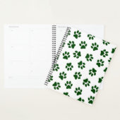 Patroon van poten, hondenpoten, groene poten planner (Display)