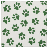 Patroon van poten, hondenpoten, groene poten stof (Swatch)